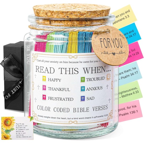 Glas mit Bibelversen, Lies mich, wenn Bibelverse im Glas für tägliche Ermutigung, inspirierendes Gebet und Reflexion, Abschlussgeschenk für sie, Geschenke für Mutter von Tochter und Sohn, christliche Geschenke für Frauen Glas mit Bibelversen, Lies mich, wenn Bibelverse im Glas für tägliche Ermutigung, inspirierendes Gebet und Reflexion, Abschlussgeschenk für sie, Geschenke für Mutter von Tochter und Sohn, christliche Geschenke für Frauen