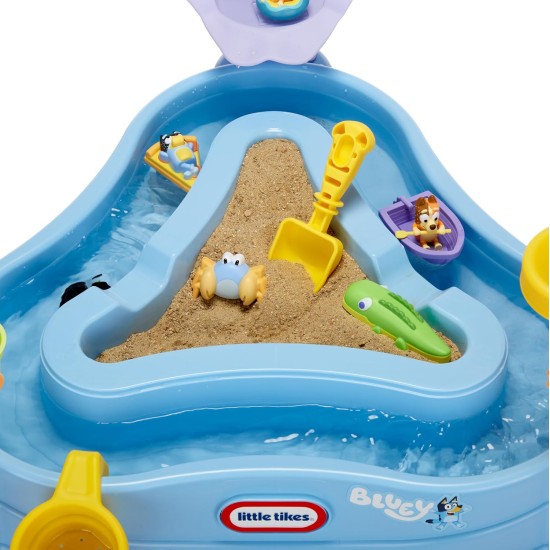 Little Tikes Bluey Wassertisch mit 6 Zubehörteilen und Figuren – komplettes Set (727382)