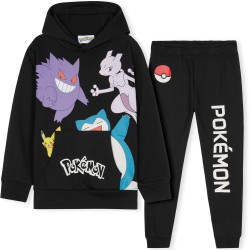 Pokemon-Trainingsanzug-Set für Jungen, Teenager, 2-teilige Hoodie-Jogginghose, Anime-Hoodie-Jogginghose, Kinderkleidung, Teenager-Bekleidung, Geschenke für Jungen