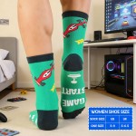 5 Paar lustige Gamer-Socken für Teenager, Jungen, Vater, Sohn, Ehemann, Väter, bitte nicht stören, Spielstart, Strumpffüller, Geburtstag, Valentinstag, Weihnachten