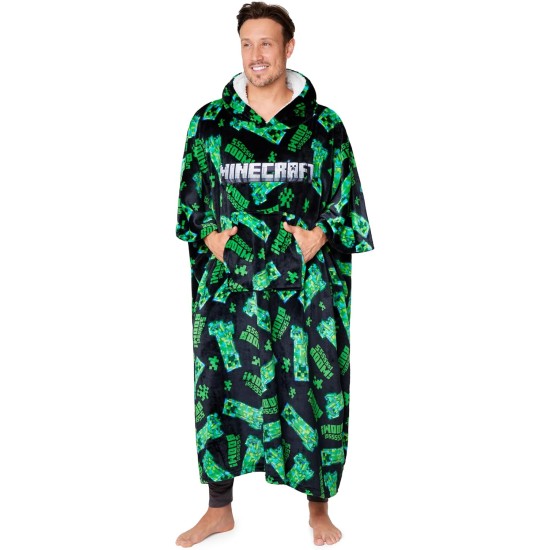 Minecraft-Hoodie-Decke für Männer und Jugendliche – gemütlicher, übergroßer Fleece-Hoodie, Einheitsgröße, Sherpa-Kapuze – Geschenke für Männer Minecraft-Hoodie-Decke für Männer und Jugendliche – gemütlicher, übergroßer Fleece-Hoodie, Einheitsgröße, Sherpa-Kapuze – Geschenke für Männer