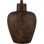 Regency Hill Glenn Farmhouse Rustikale südwestliche natürliche Cottage-Tischlampen, 68,6 cm hoch, Set mit 2 konischen Trommelschirmen aus dunklem Terrakotta-Stoff, Dekor für Wohnzimmer, Schlafzimmer, Haus, Nachttisch