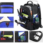 Z-MGKISS Gaming Laptop Travel Backpack Fits 18.4"-19" Laptops, Extra Large TSA Carry On Bag, College Business Work Mens Backpack, Blue