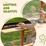 ROBOTIME Matschküche für Kinder im Freien – Outdoor-Matschküche aus Holz mit Spüle und Stauraum – Outdoor-Spielküche für Jungen und Mädchen ab 3 Jahren ROBOTIME Matschküche für Kinder im Freien – Outdoor-Matschküche aus Holz mit Spüle und Stauraum – Outdoor-Spielküche für Jungen und Mädchen ab 3 Jahren