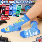 5 Paar lustige Gamer-Socken für Teenager, Jungen, Vater, Sohn, Ehemann, Väter, bitte nicht stören, Spielstart, Strumpffüller, Geburtstag, Valentinstag, Weihnachten