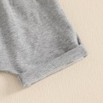 Sejardin Baby Mädchen Sommer Outfit Kleinkind Brief Drucken Kurzarm T Shirt Tops und Stretch Shorts 6 12 18 24M 2T Mädchen Kleidung