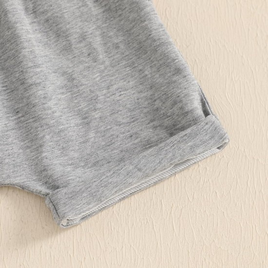 Sejardin Baby Mädchen Sommer Outfit Kleinkind Brief Drucken Kurzarm T Shirt Tops und Stretch Shorts 6 12 18 24M 2T Mädchen Kleidung