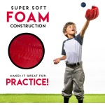 Franklin Sports Foam Baseballs - Soft Foam Practice Baseballs for Kids - Perfect for Hitting and Indoor or Outdoor Play - 3 Pack - Official MLB Licensed Product