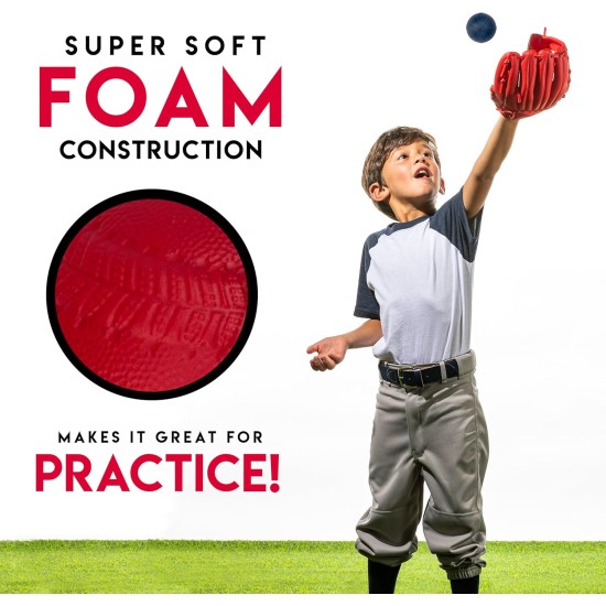 Franklin Sports Foam Baseballs - Soft Foam Practice Baseballs for Kids - Perfect for Hitting and Indoor or Outdoor Play - 3 Pack - Official MLB Licensed Product