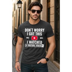 Lustiges DIY-Reparaturmechaniker-T-Shirt für Männer – Ich habe mir ein YouTube-Video-Shirt angesehen Lustiges DIY-Reparaturmechaniker-T-Shirt für Männer – Ich habe mir ein YouTube-Video-Shirt angesehen