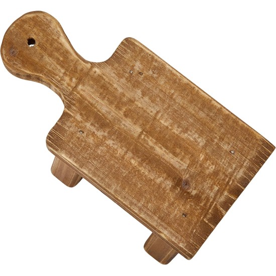 Creative Co-Op Kleiner Holzsockel mit Griff