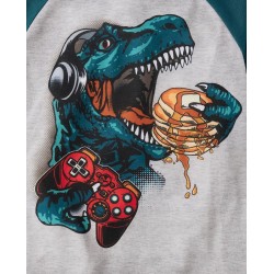 Das 2-teilige Pyjama-Set aus langärmeligem Oberteil und Hose von Children's Place für Jungen