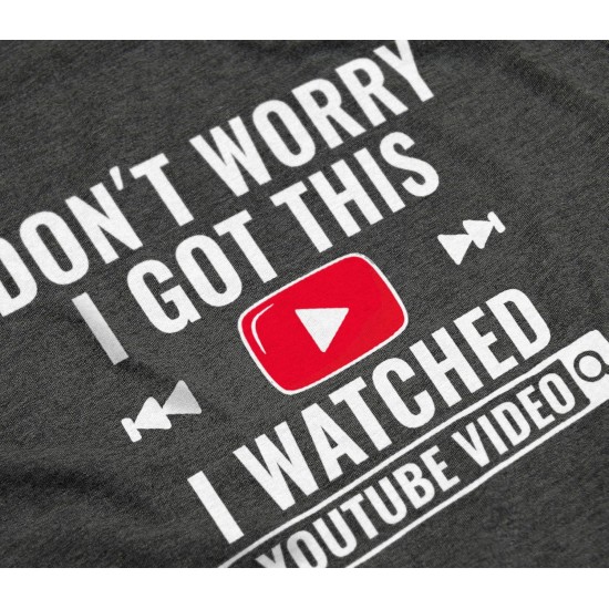 Lustiges DIY-Reparaturmechaniker-T-Shirt für Männer – Ich habe mir ein YouTube-Video-Shirt angesehen Lustiges DIY-Reparaturmechaniker-T-Shirt für Männer – Ich habe mir ein YouTube-Video-Shirt angesehen