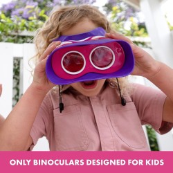 Pädagogische Einblicke GeoSafari Jr. Kidnoculars Rosa Fernglas für Kleinkinder und Kinder, Spielzeug für Jungen und Mädchen, Must-haves für das Klassenzimmer, ab 3 Jahren